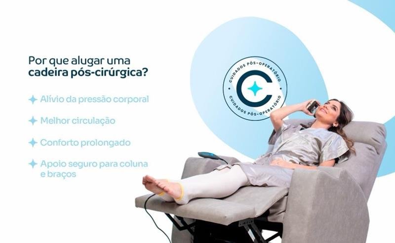 Poltronas para locação de pós cirúrgico em São João del Rei: apoio essencial para uma recuperação com mais qualidade