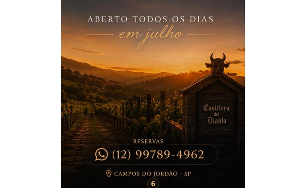 Casillero del Diablo promove experiência exclusiva de vinho, gastronomia e música em Campos do Jordão durante o inverno